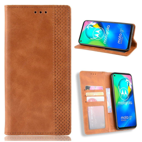Bofink Vintage Motorola Moto G8 Power etui - Brun Brown