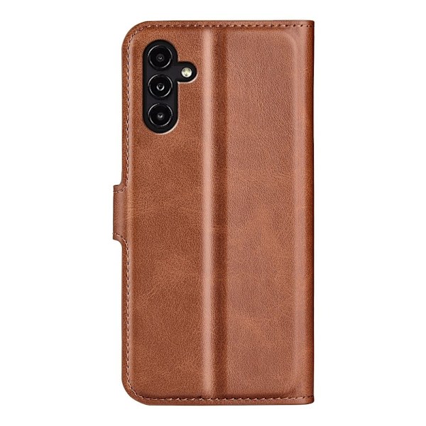 Læderetui med Pung til Samsung Galaxy A14 - Lysebrun Brown