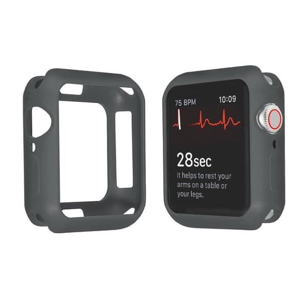 Apple Watch Series 3/2/1 42 mm slitesterk støtfangerramme - Grå Silver grey