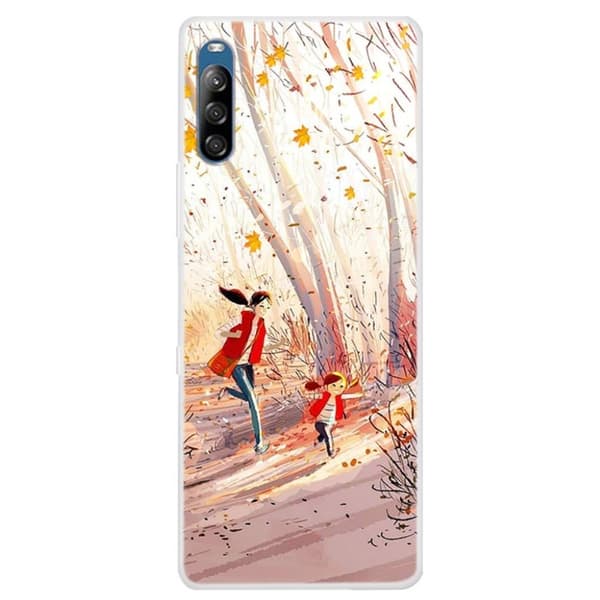 Deco Sony Xperia L4 deksel - Løpende Mennesker Multicolor