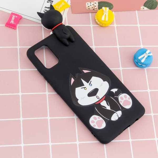 Cute 3D Samsung Galaxy A02s skal - Vit Vit