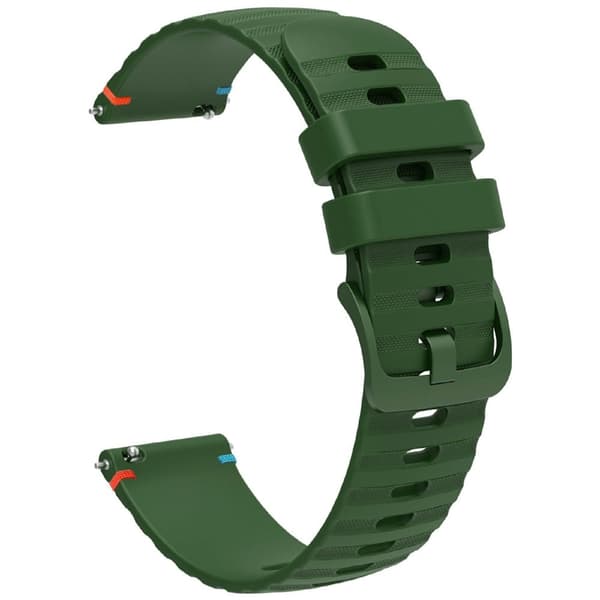 Samsung Galaxy Watch7 Universal 20mm silikone urrem - Militærgrøn Green