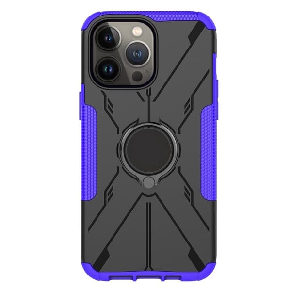 Kickstand-deksel med magnetisk ark for iPhone 14 Pro - Lilla Purple