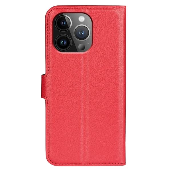 Klassisk iPhone 15 Pro Max flip etui - Rød Red