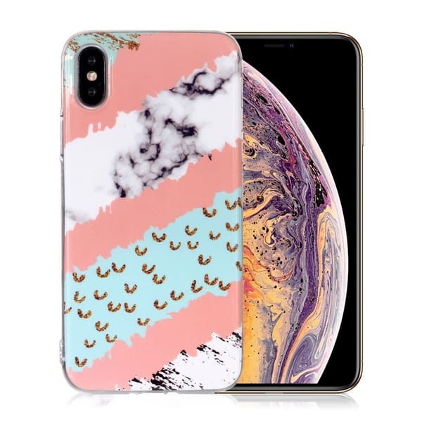 Marmormotiv iPhone Xs Max skal - Style P multifärg