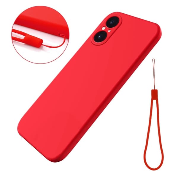Matte Liquid silikone cover til Sony Xperia 5 V - Rød Red