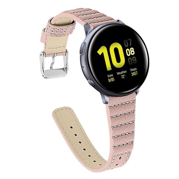 Samsung Galaxy Watch (46mm) læder ægte læder Urrem - Lyserød Pink