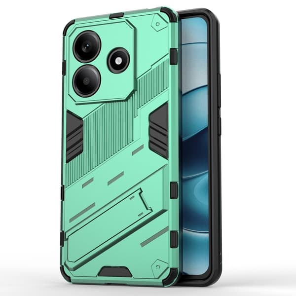 Støtsikkert hybriddeksel med et moderne preg for Xiaomi Redmi Note 14 5G - Grønn Green