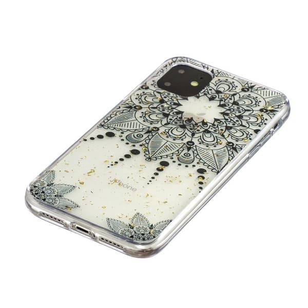 Deco iPhone 11 Pro Max deksel - Svart blomst Black