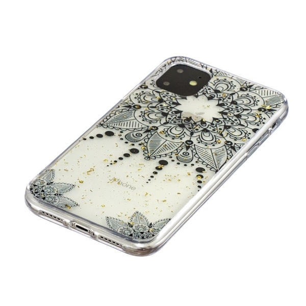Deco iPhone 11 Pro Max skal - Svart Blomma Svart
