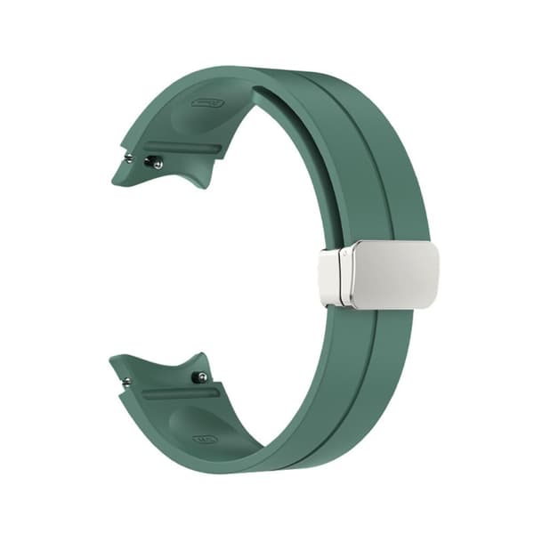 Samsung Galaxy Watch 5 / 5 Pro / 4 / 3 klockarmband i silikon - Mörkgrön Grön