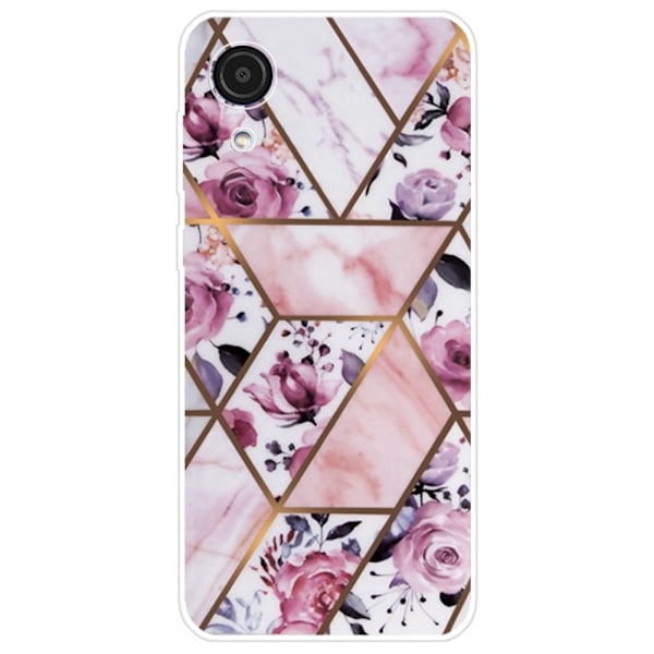 Marble Samsung Galaxy A03 Core Etui - Elegant Roses Tile Multicolor