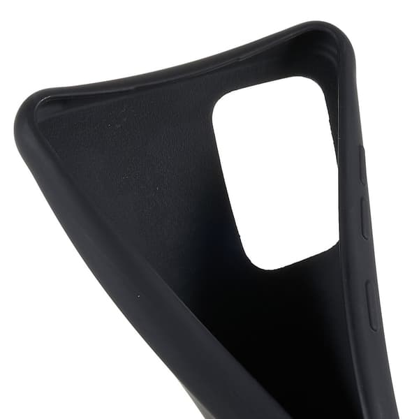 Tyndt TPU-etui med mat finish og justerbar strop til Samsung Galaxy A72 5G - Sort Black