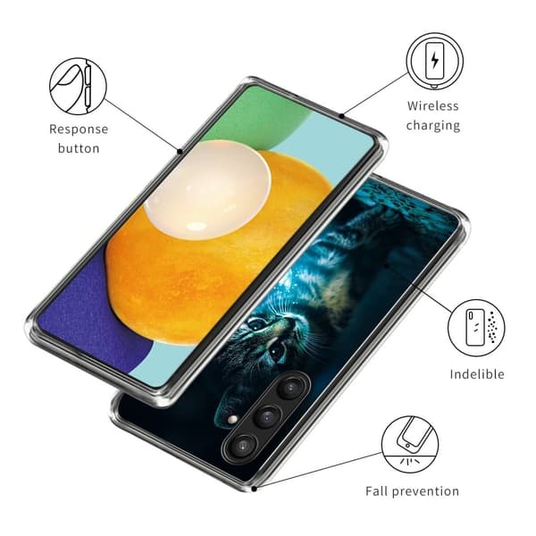 Deco Samsung Galaxy S23 FE deksel - Style C Blue