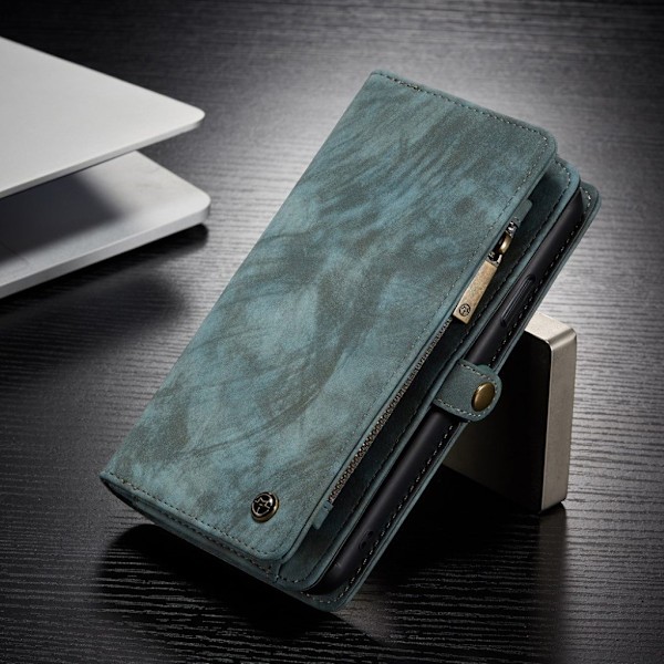 CaseMe iPhone 11 Pro Max etui med lynlås & pung - Blå Blue