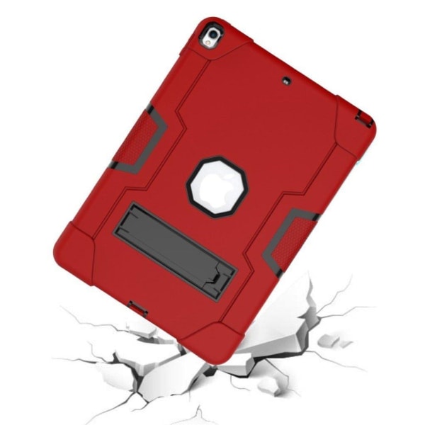 iPad Air (2019) shockproof hybrid case - Red / Black Red