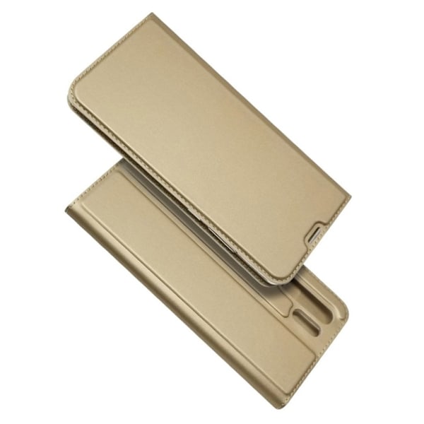 Huawei P30 Pro plånboksfodral i läder med magnetstängning - guld Guld
