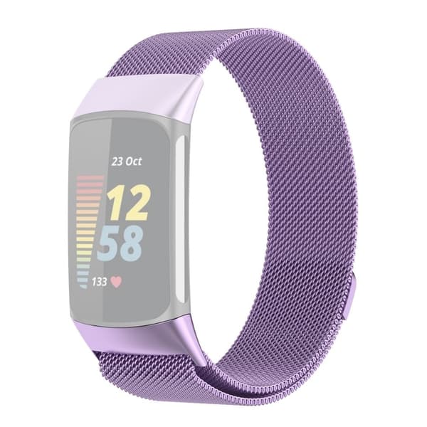 Fitbit Charge 5 JLT klockarmband i rostfritt stål - Ljuslila Lila