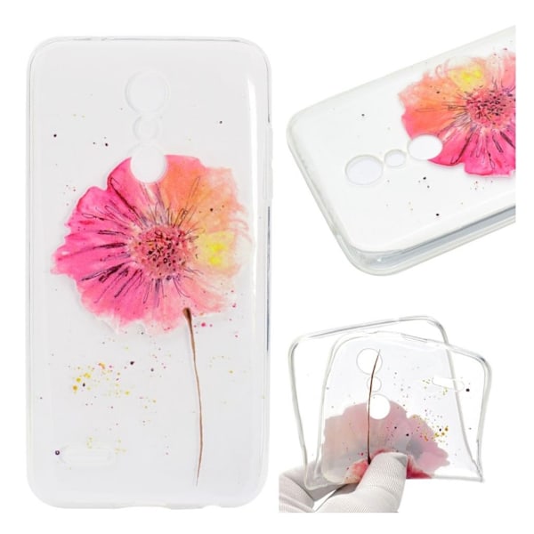 LG K10 (2018) mobilskal silikon mönster - Blomma multifärg
