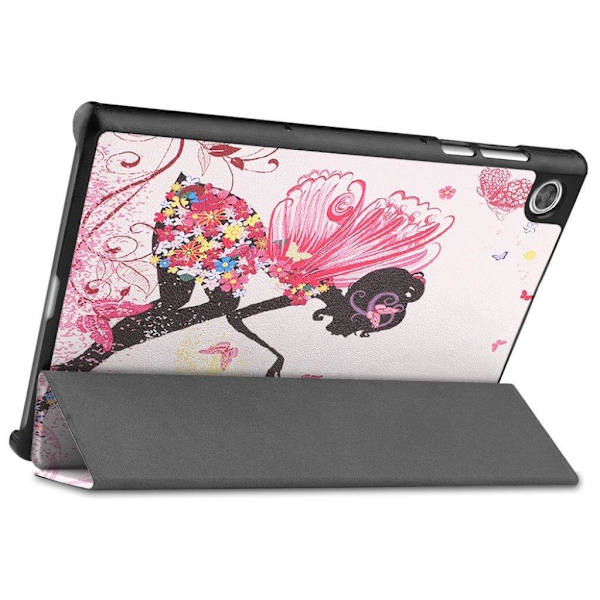 Lenovo Tab M10 HD Gen 2 tri-fold mønster læder flip etui - Skønhed Pink