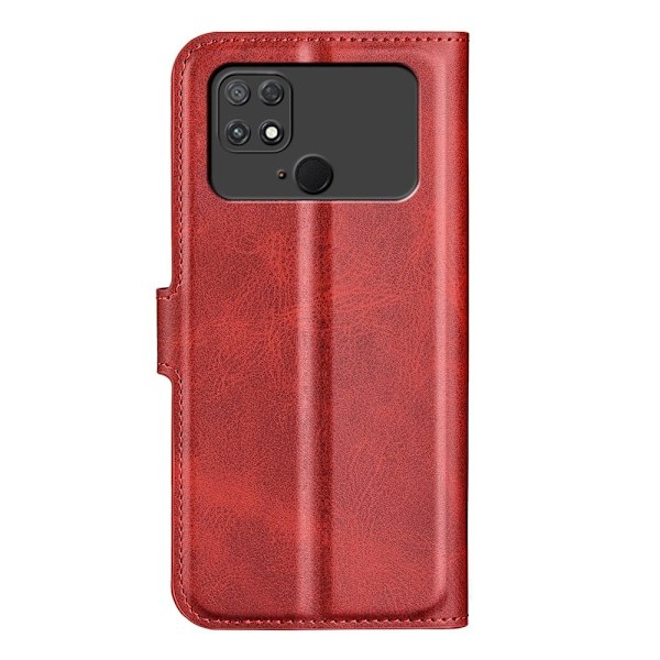 Læderetui med Pung til Xiaomi Poco C40 - Rød Red
