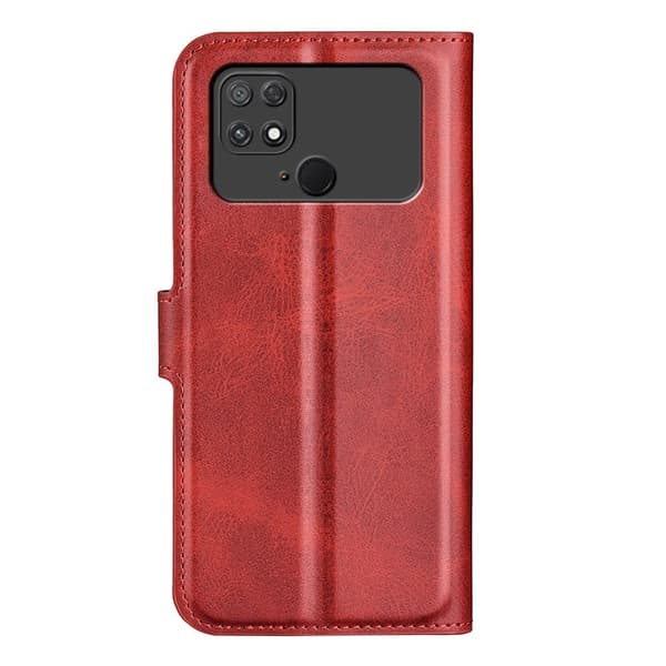 Læretui med Lommebok til Xiaomi Poco C40 - Rød Red