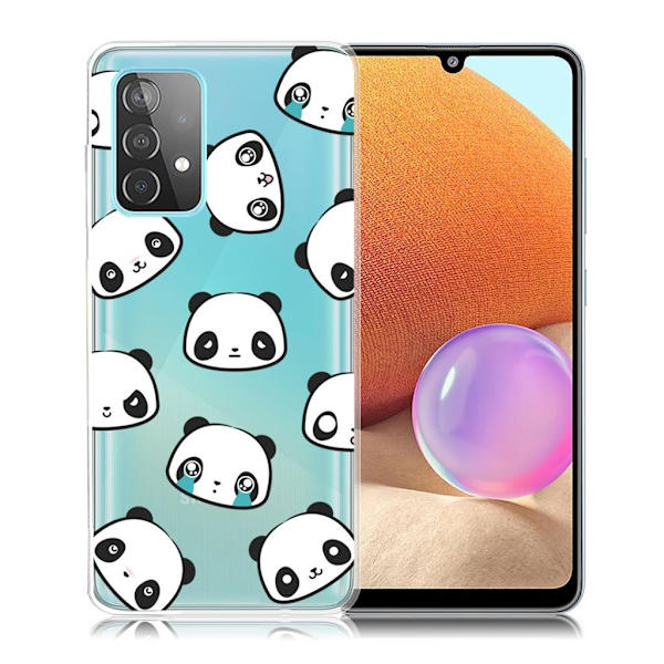 Deco Samsung Galaxy A32 Etui - Panda Hoveder Multicolor
