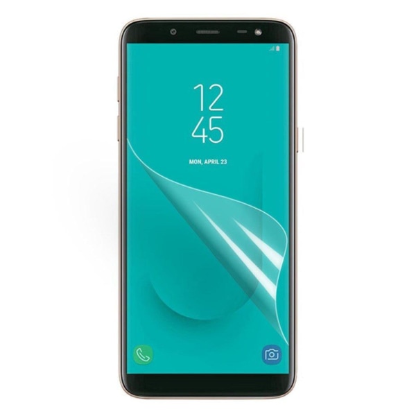 Samsung Galaxy J6 (2018) kirkas pintainen pehmeä LCD näyttö suoj Transparent