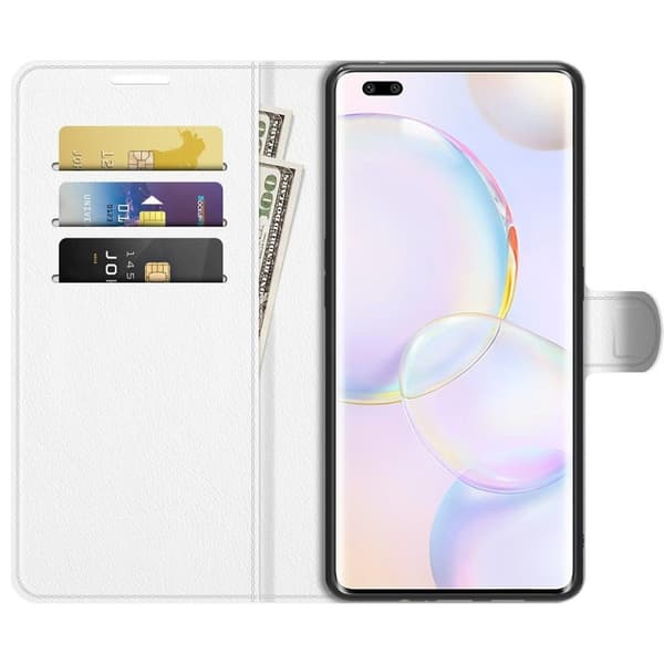 Klassisk Honor 50 Pro flip etui - Hvid White