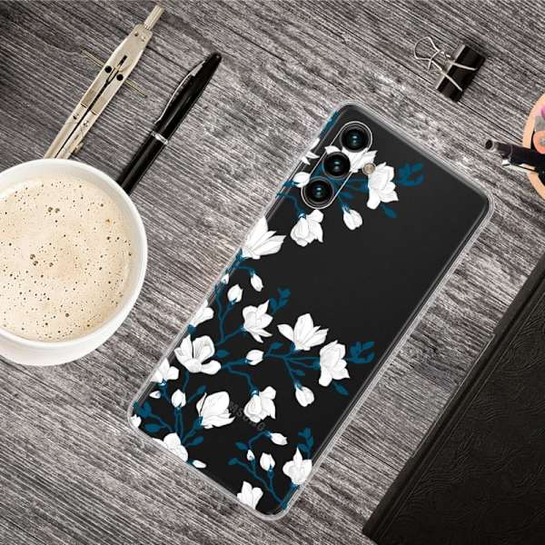 Deco Samsung Galaxy A13 5G Etui - Hvide Blomster Multicolor