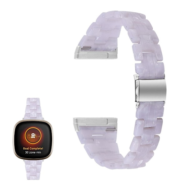 Fitbit Sense / Versa 3 resin watch band - White Vit
