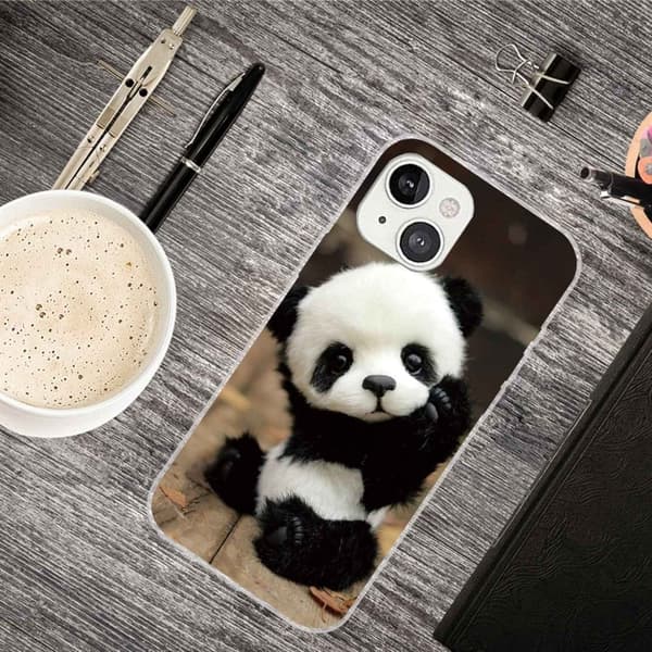 Deco iPhone 14 deksel - Panda Black