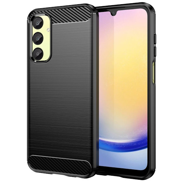 Carbon Flex Samsung Galaxy A25 deksel - Svart Black