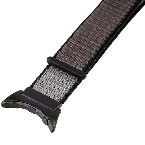 Klockarmband i nylon för Google Pixel Watch - Grå / Svart Silvergrå