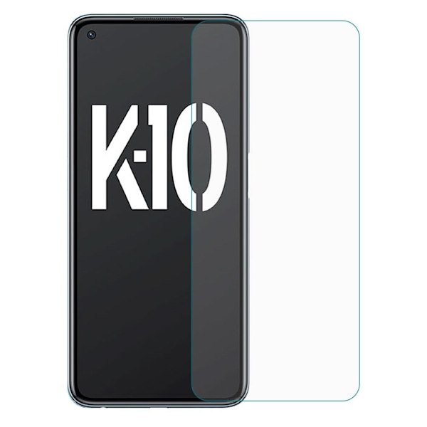 0.3mm karkaistua lasia Oppo K10 5G näytönsuojat Transparent