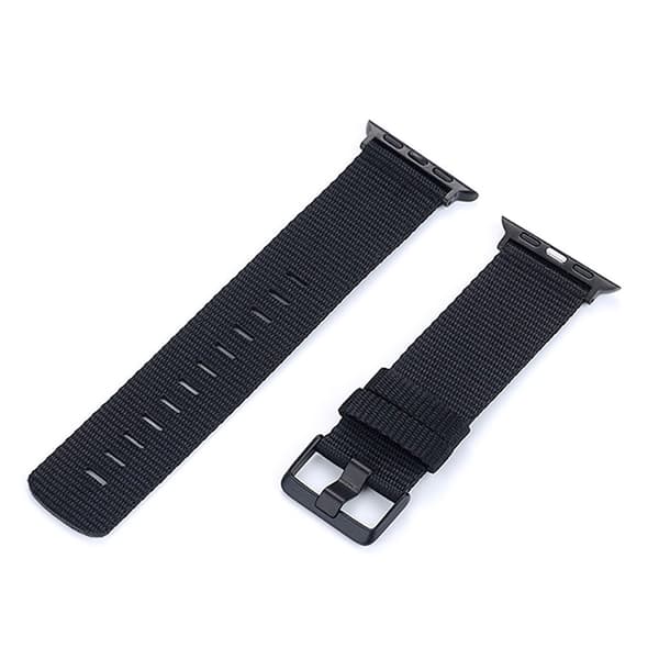 Apple Watch Series 6 / 5 44mm urrem i vævet design - Sort Black