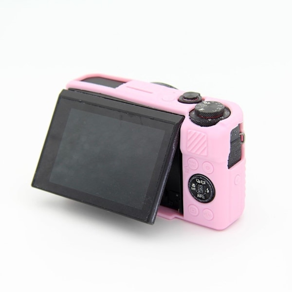 Canon G7X Mark II kameraskal silikon material mjuk flexibel skyddande - Rosa Rosa