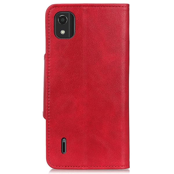 Alpha Nokia C2 2nd Edition nahkainen läppäkotelo - Punainen Red