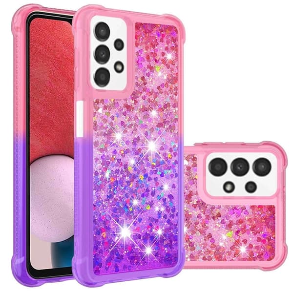 Princess Samsung Galaxy A13 4G deksel - Rosa / Lilla Multicolor
