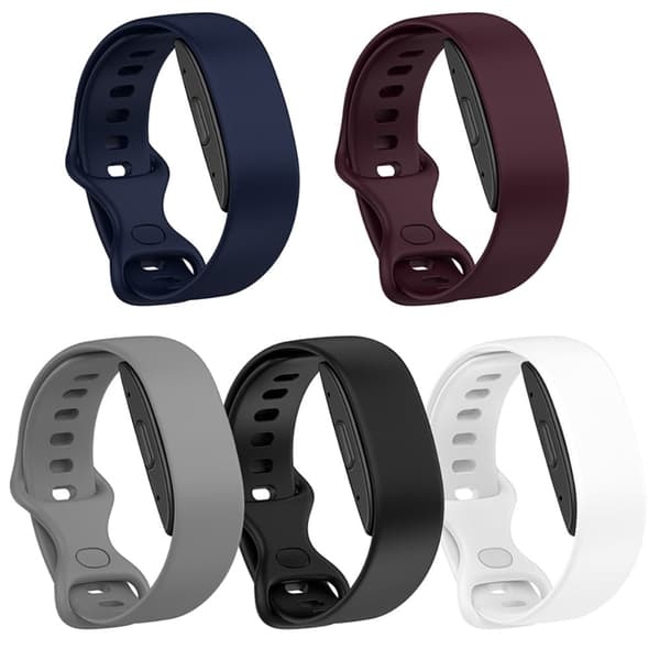 Amazon Halo Band silikonklokkerem med sommerfuglspenne - Hvit White