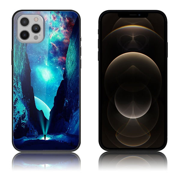 Fantasy iPhone 12 Pro Max Deksel - Starry Sky Multicolor