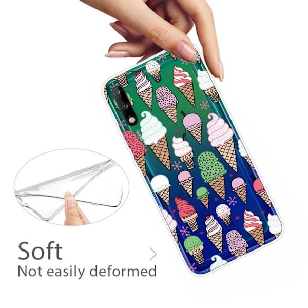 Deco Huawei P40 Lite E kuoret - Värikäs jäätelö Multicolor