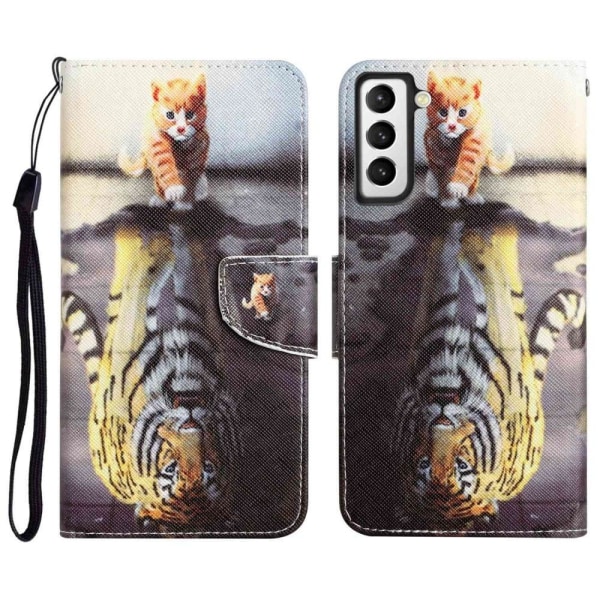 Wonderland Samsung Galaxy S23 Plus Flip Etui - Tiger Yellow