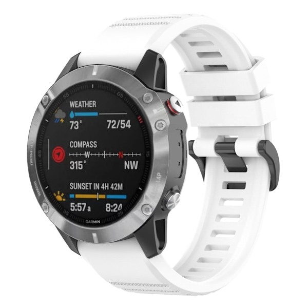 Garmin Epix / Fenix 7 silikone-urrem - Hvid White