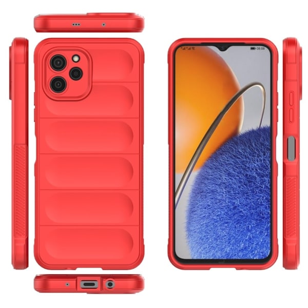 Mjukt greppformat Huawei Nova Y61 skal - Röd Röd