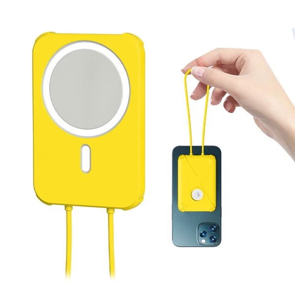 Apple MagSafe Charger silikone cover i rustningsstil - Gul Yellow