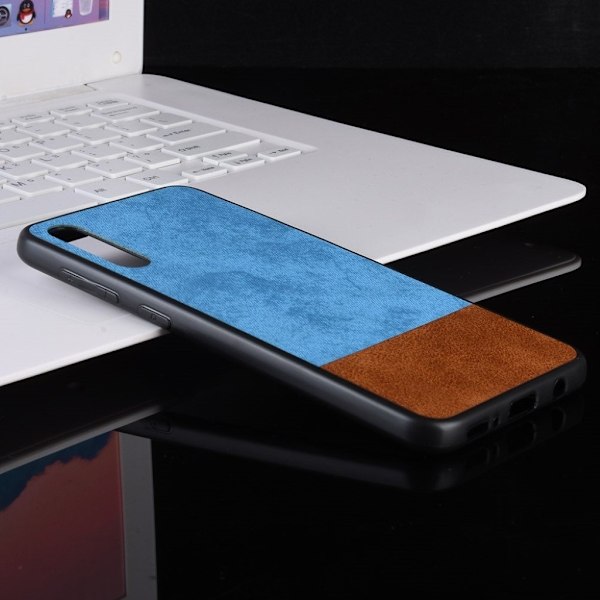 Samsung Galaxy A50 tofarvet hybrid etui - Blå Blue
