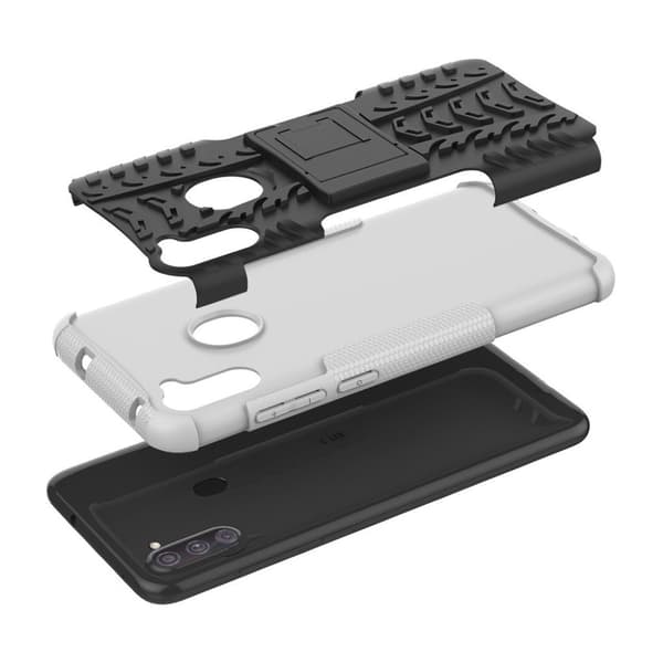 Offroad kuoret - Samsung Galaxy A11 - Valkoinen White