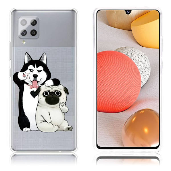 Deco Samsung Galaxy A42 5G Etui - Hunder White