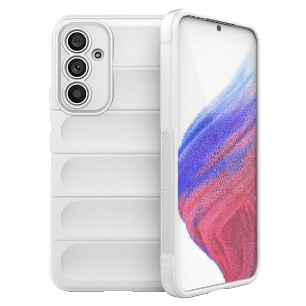 Mjukt greppformat Samsung Galaxy A54 skal - Vit Vit